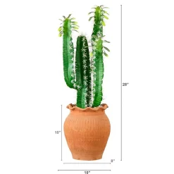 Nearly Natural 28in. Green Cactus Artificial Plant