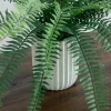 Nearly Natural 16in Green Fern Artificial Plant
