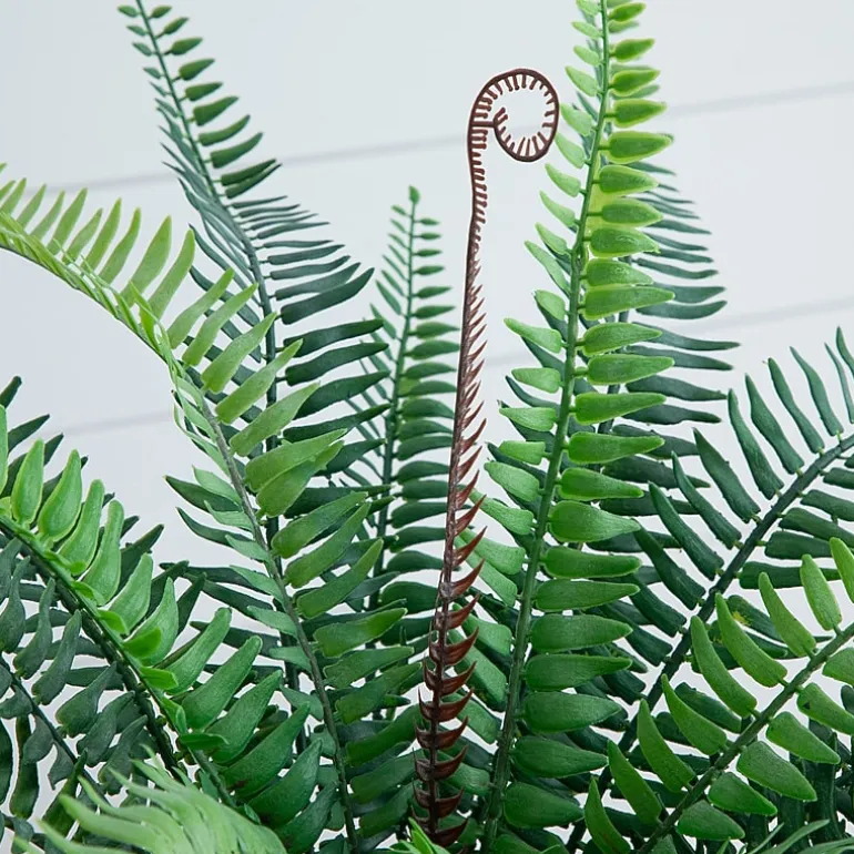 Nearly Natural 16in Green Fern Artificial Plant