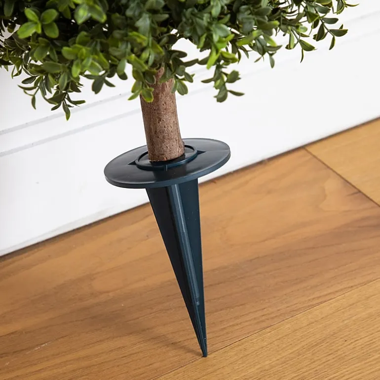 Nearly Natural 2-pc. 2ft Boxwood Integrated Ground Stake Artificial Plant