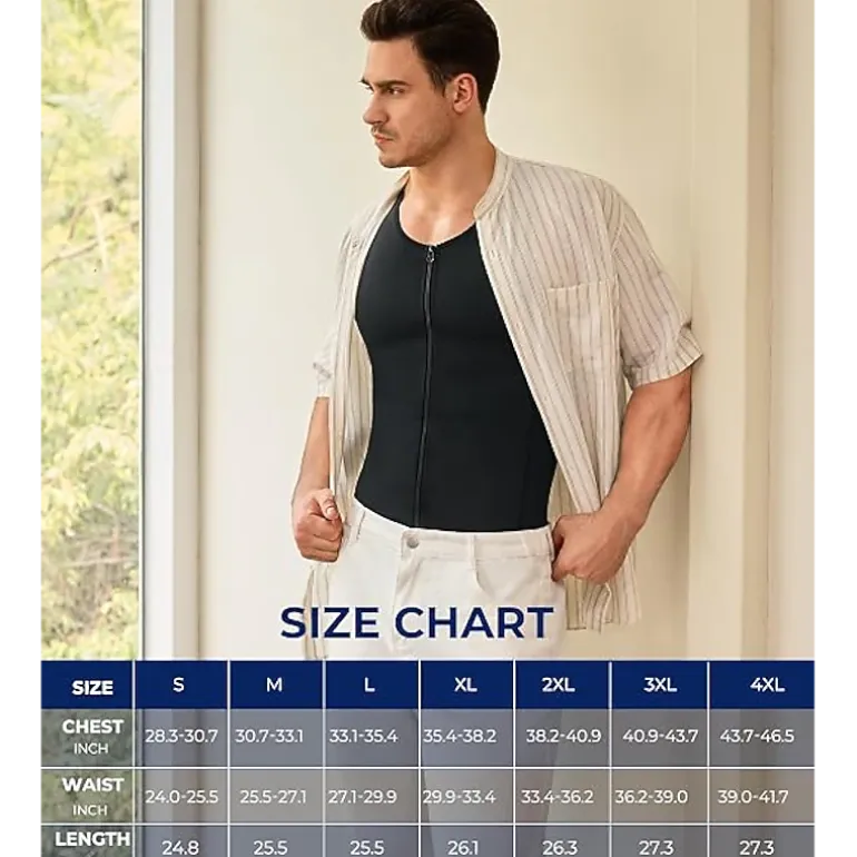 Nebility Mens Compression Tank Top Body Shaper