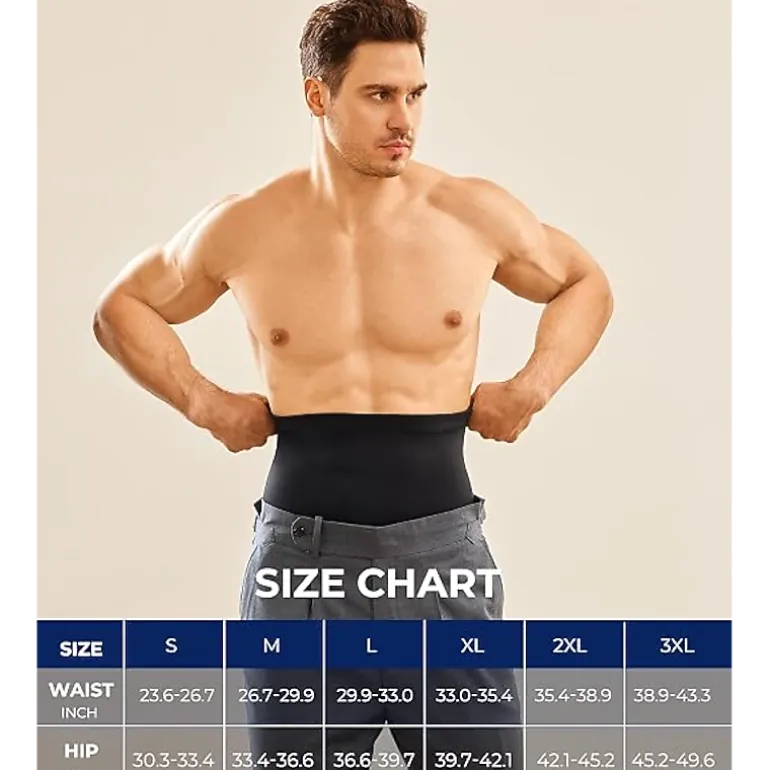Nebility Mens High Waisted Shaping Shorts