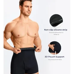 Nebility Mens High Waisted Shaping Shorts