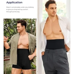 Nebility Mens High Waisted Shaping Shorts