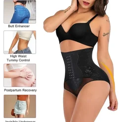 Nebility Women High Waist Tummy Control Shapewear Shorts