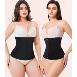 Nebility Women Zipper Tummy Control Waist Trainer Corset