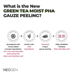 Neogen Dermalogy Green Tea Moist Pha Gauze Peeling
