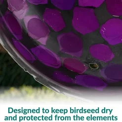 Net Health Shops Round Mosaic Glass Bird Feeder