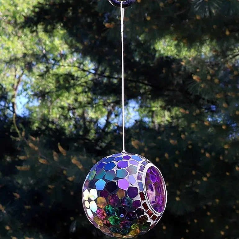 Net Health Shops Round Mosaic Glass Bird Feeder
