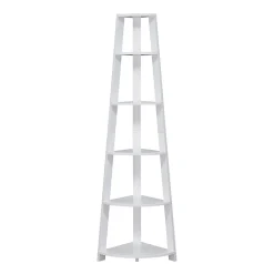 Newport 5 Tier Corner Bookshelf