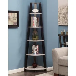 Newport 5 Tier Corner Bookshelf