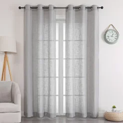 Newton Grommet Top Sheer Set of 2 Curtain Panel