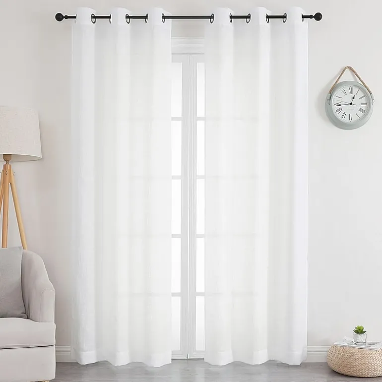 Newton Grommet Top Sheer Set of 2 Curtain Panel