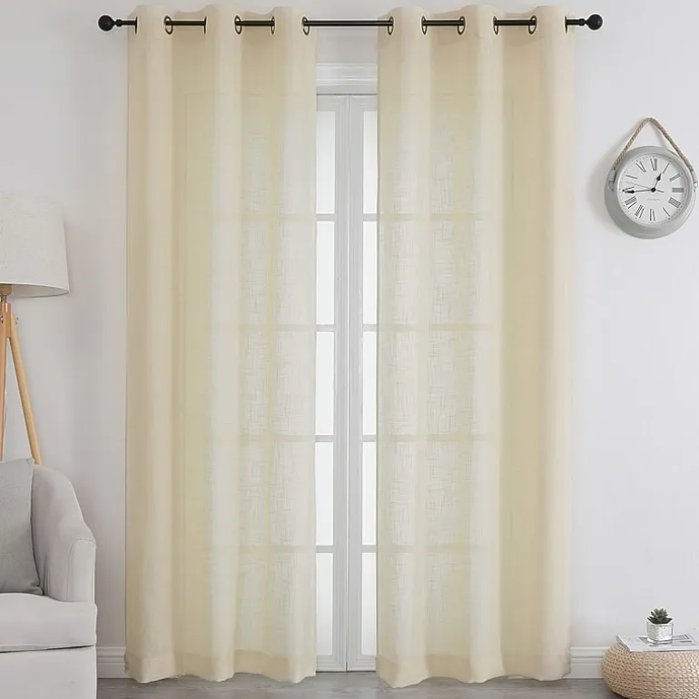 Newton Grommet Top Sheer Set of 2 Curtain Panel
