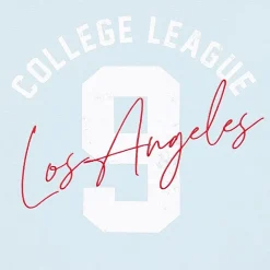 New World College League Womens Juniors Crew Neck Long Sleeve Sweatshirt