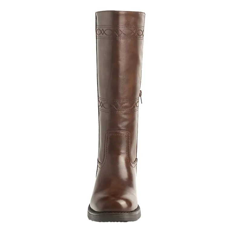 New York & Company Womens Cady Stacked Heel Over the Knee Boots