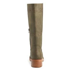 New York & Company Womens Cady Stacked Heel Over the Knee Boots