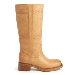 New York & Company Womens Cady Stacked Heel Over the Knee Boots