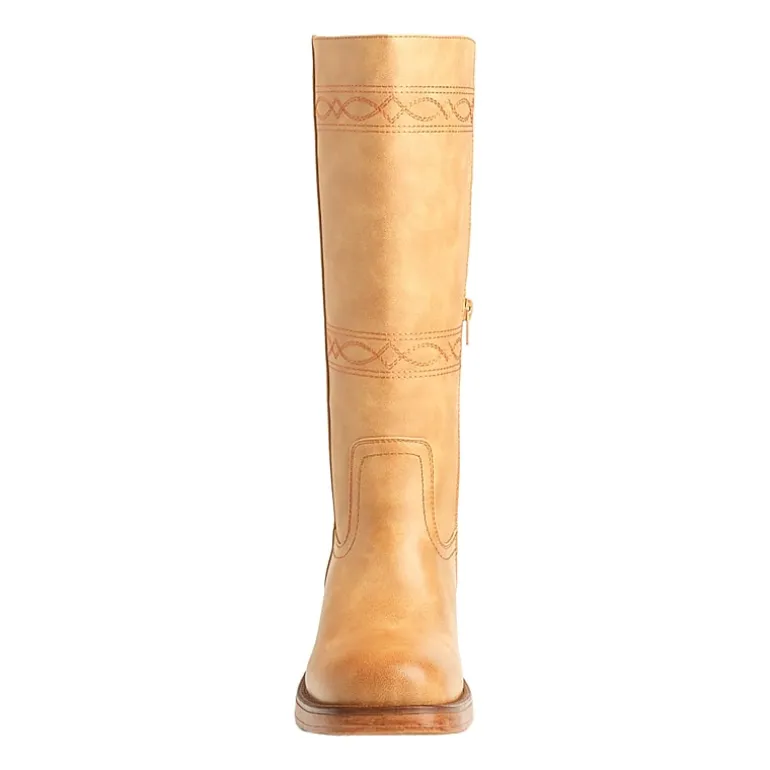 New York & Company Womens Cady Stacked Heel Over the Knee Boots