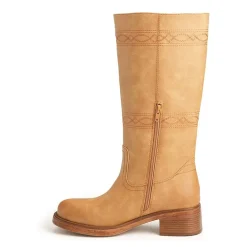 New York & Company Womens Cady Stacked Heel Over the Knee Boots
