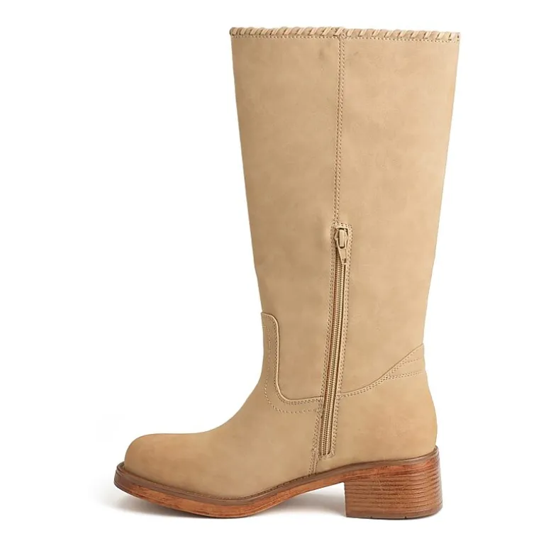 New York & Company Womens Carmen Stacked Heel Over the Knee Boots