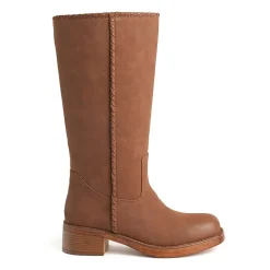 New York & Company Womens Carmen Stacked Heel Over the Knee Boots