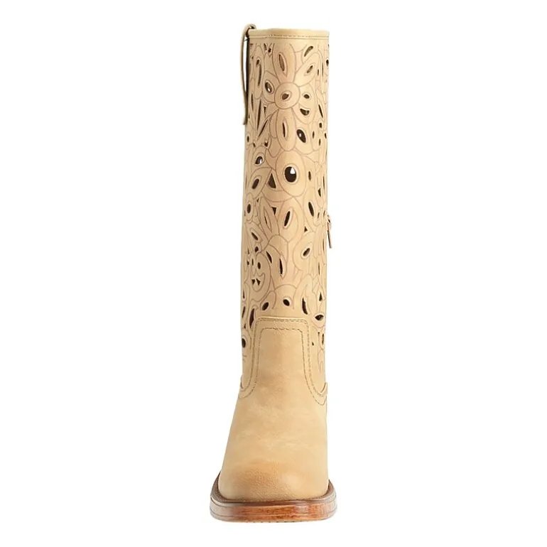 New York & Company Womens Curtis Stacked Heel Over the Knee Boots
