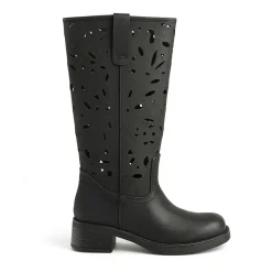 New York & Company Womens Curtis Stacked Heel Over the Knee Boots