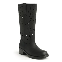 New York & Company Womens Curtis Stacked Heel Over the Knee Boots