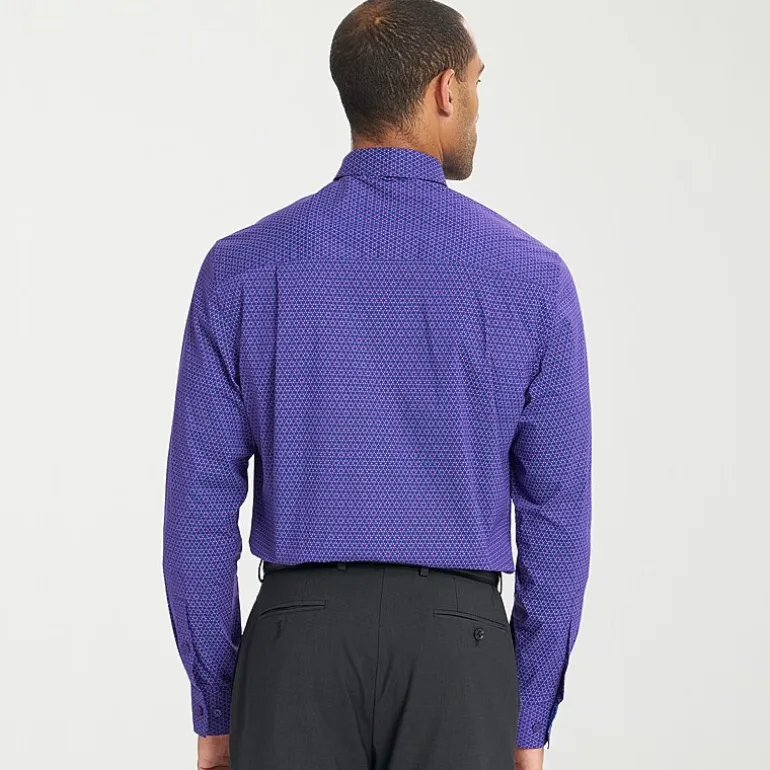 Nick Graham Mens Spread Collar Long Sleeve Shirt + Tie Set