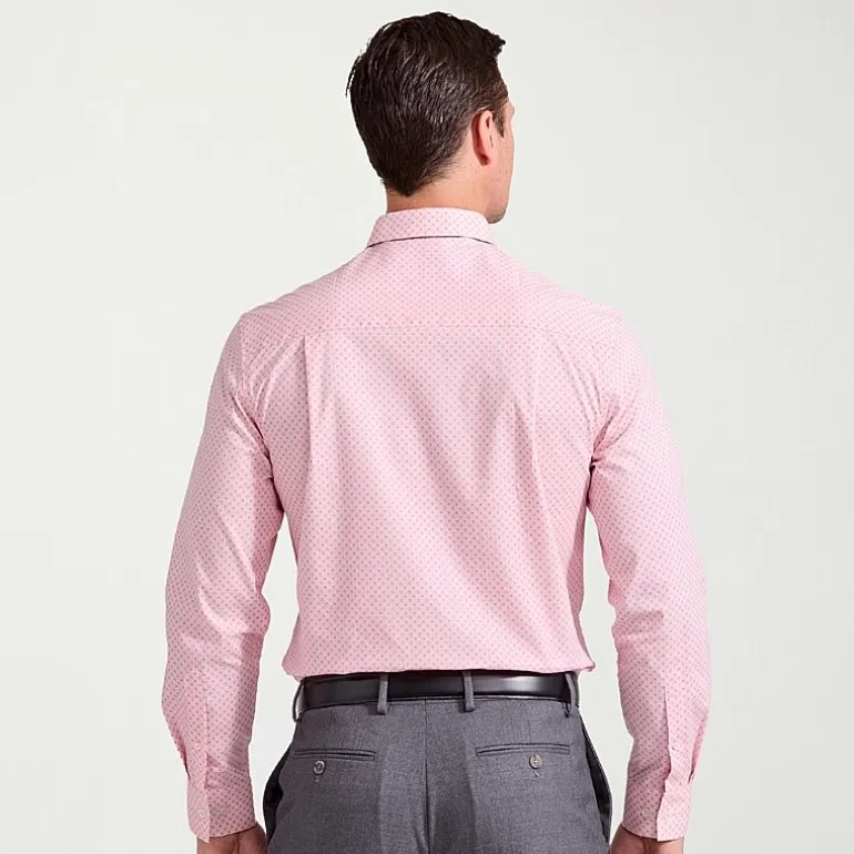 Nick Graham Mens Spread Collar Long Sleeve Stretch Fabric Shirt + Tie Set