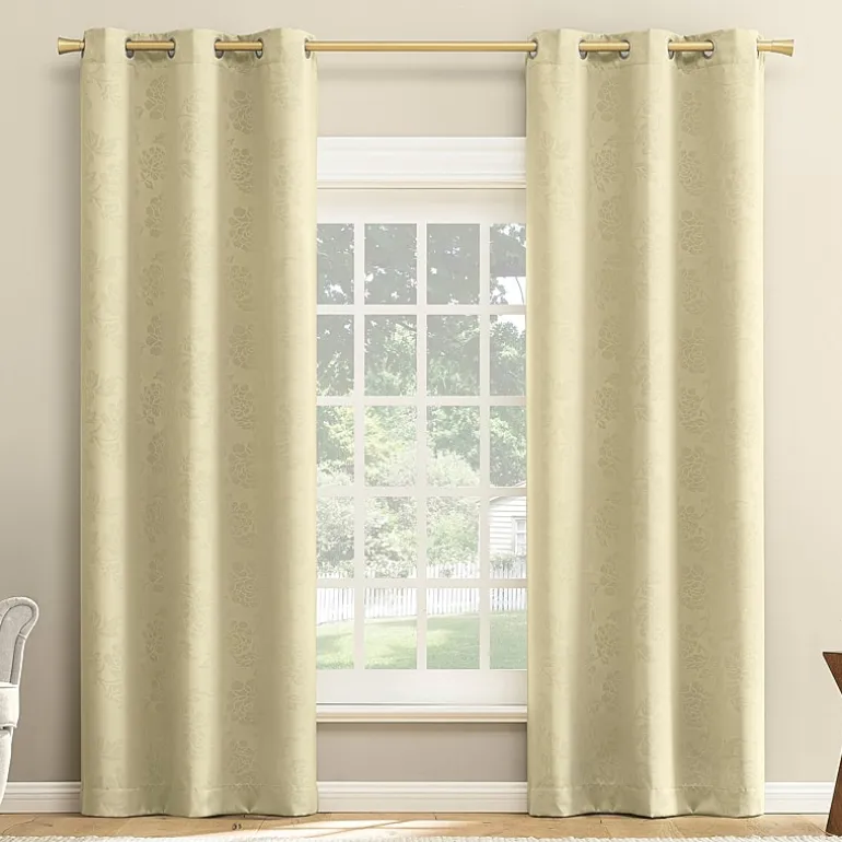 Nicola Grommet Top Light-Filtering Set of 2 Curtain Panel