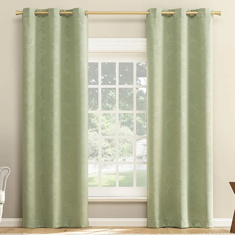 Nicola Grommet Top Light-Filtering Set of 2 Curtain Panel