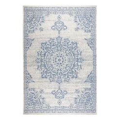 Nicole Miller Country Azalea Medallion UV Protection Washable Outdoor Rectangular Area Rug