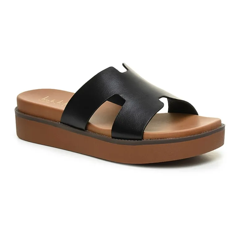 Nicole Miller Trams Womens Footbed Sandals