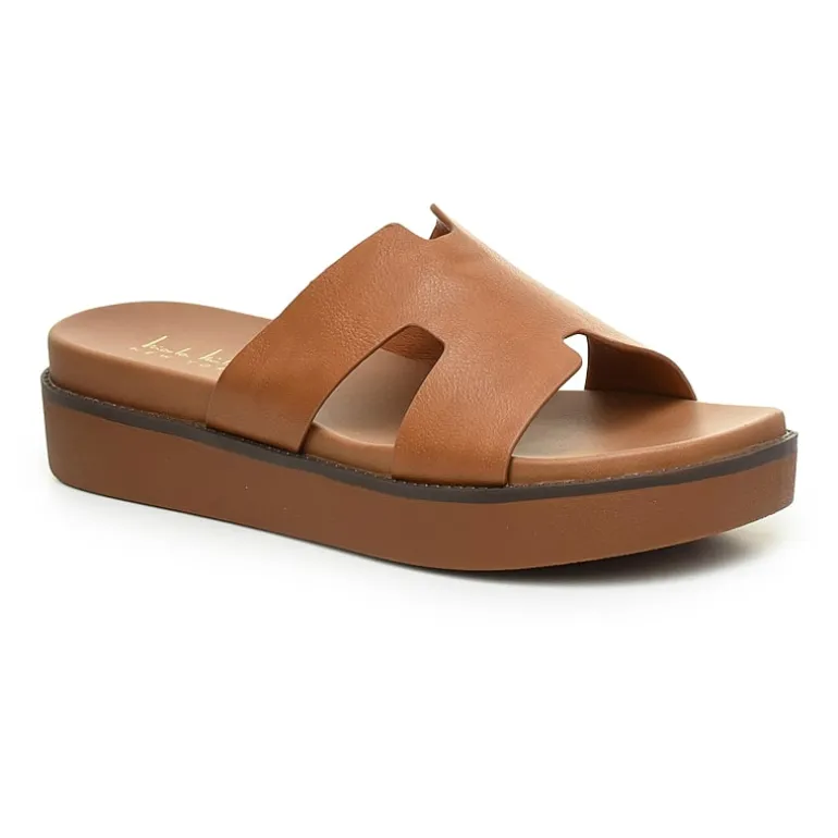 Nicole Miller Trams Womens Footbed Sandals