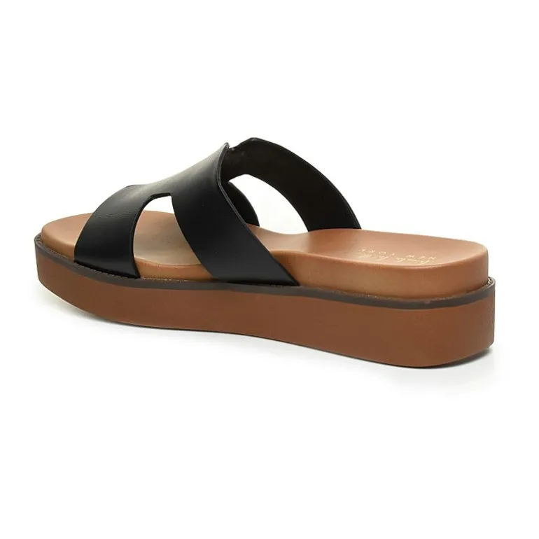 Nicole Miller Trams Womens Footbed Sandals