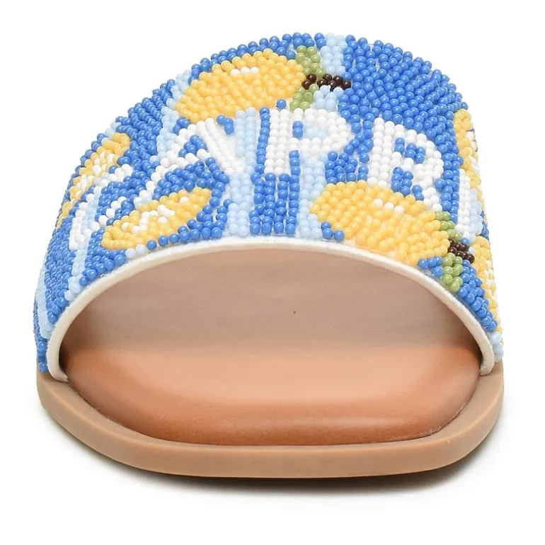 Nicole Miller Womens Destin Flat Sandals