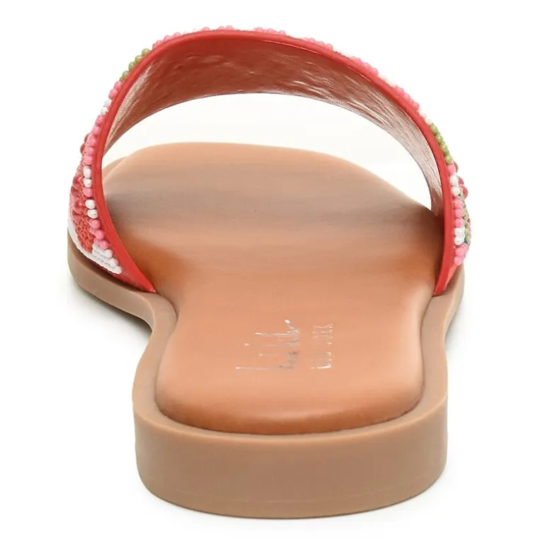 Nicole Miller Womens Destin Flat Sandals