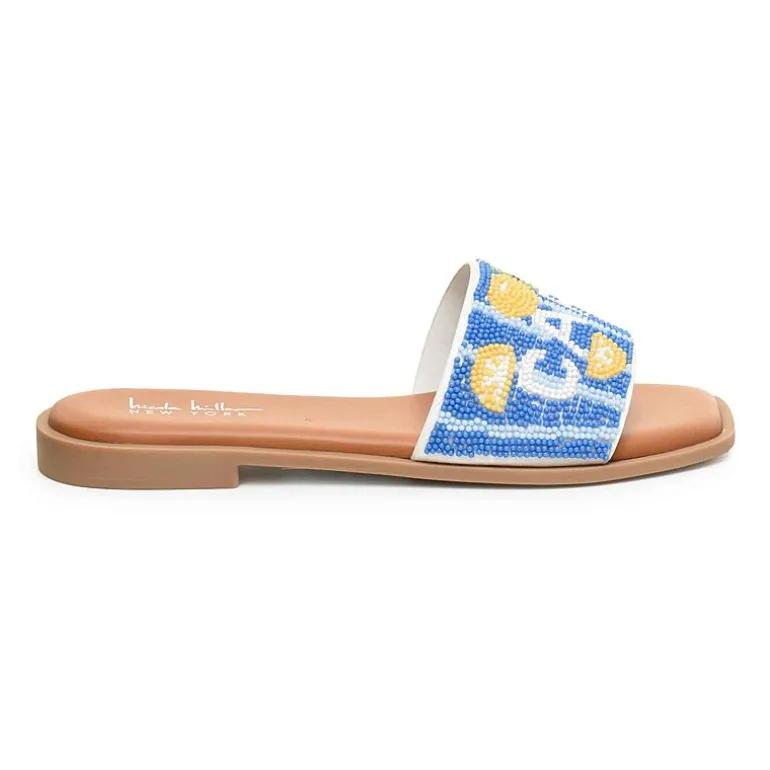 Nicole Miller Womens Destin Flat Sandals