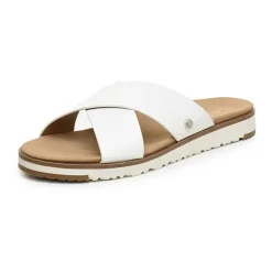 Nicole Miller Womens Fencie Criss Cross Strap Flat Sandals