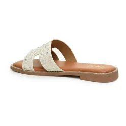 Nicole Miller Womens Heston Flat Sandals