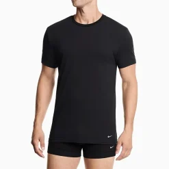 Nike All Day Cotton Stretch Mens 2 Pack Short Sleeve Crew Neck Moisture Wicking T-Shirt
