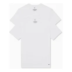 Nike All Day Cotton Stretch Mens 2 Pack Short Sleeve V Neck Moisture Wicking T-Shirt