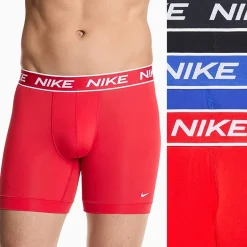 Nike All Day Microfiber Stretch Mens 3 Pack Boxer Briefs Ke1306-001