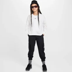 Nike Big Kid Girls Crew Neck Long Sleeve Active T-Shirt