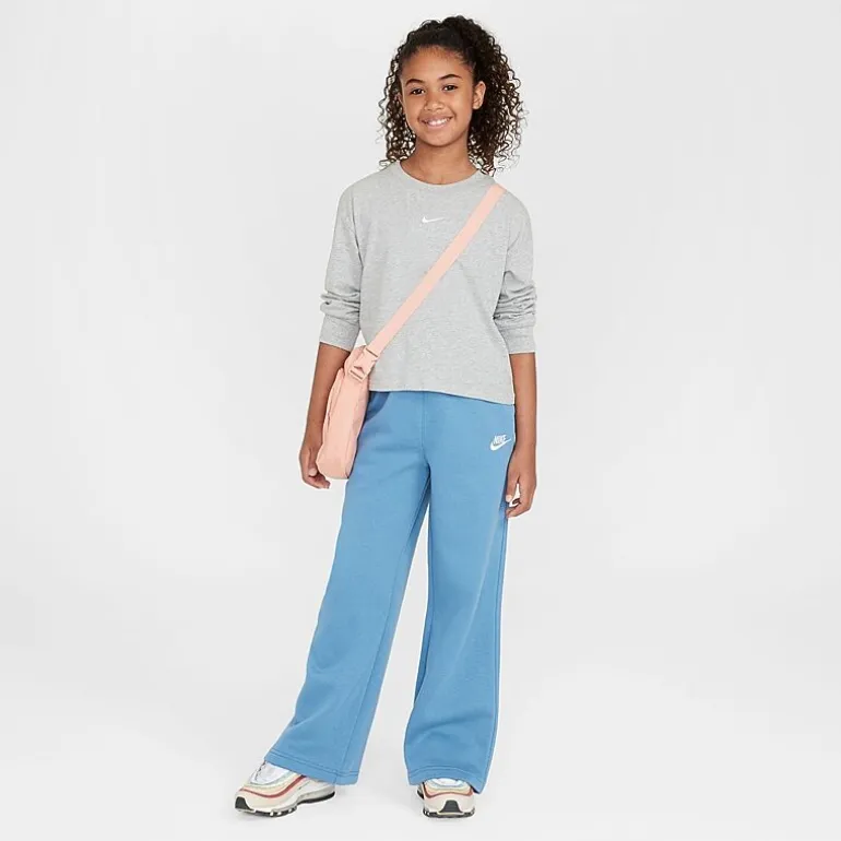 Nike Big Kid Girls Crew Neck Long Sleeve Active T-Shirt