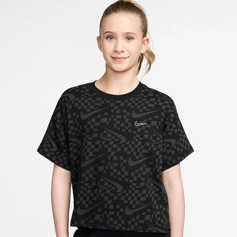 Nike Big Kid Girls Crew Neck Short Sleeve Regular Fit Graphic T-Shirt