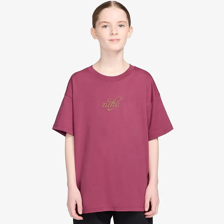 Nike Big Kid Girls Crew Neck Short Sleeve Regular Fit Graphic T-Shirt