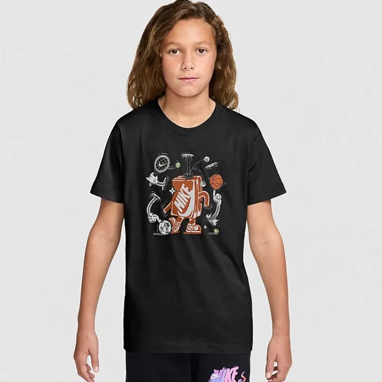 Nike Big Kid Unisex Crew Neck Short Sleeve Regular Fit Graphic T-Shirt